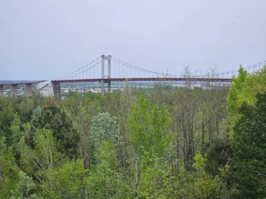 parc hermitage lormont vue pont d aquitaine.